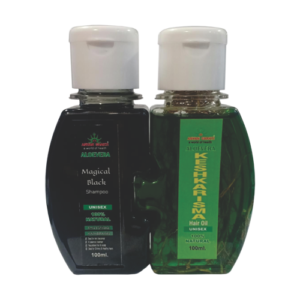 Aloevera Magical Black Shampoo & Aloevera Kesh Karishma Hair Oil Combo