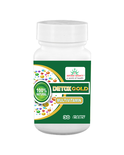 Aryan Shakti Detox Gold Multivitamin Capsule 30 Caps